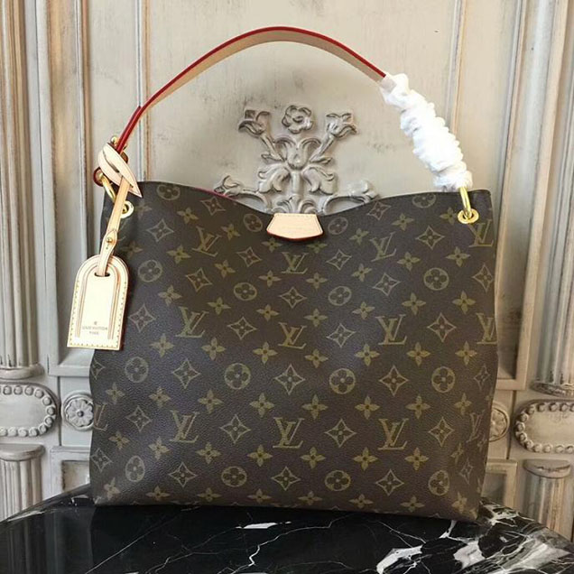 Сумка Louis Vuitton Graceful PM M43700 Monogram Canvas "Brown" фото № 2