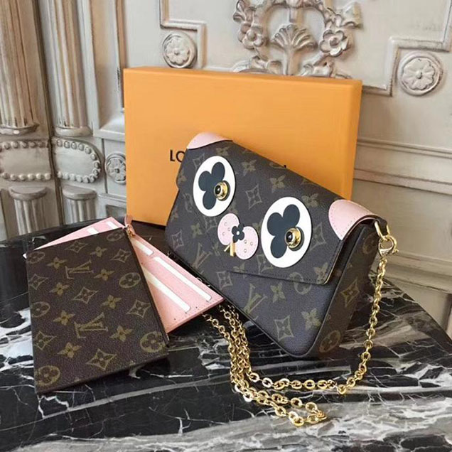 Клатч Louis Vuitton Pochette Felicie M67248 Monogram Canvas "Brown" фото № 3