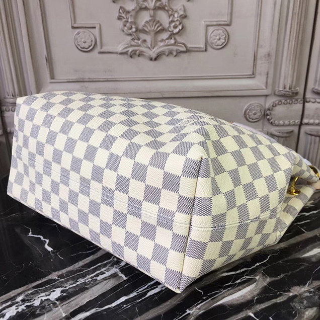 Сумка Louis Vuitton Damier Azur Canvas Graceful PM N42249 "White" фото № 5