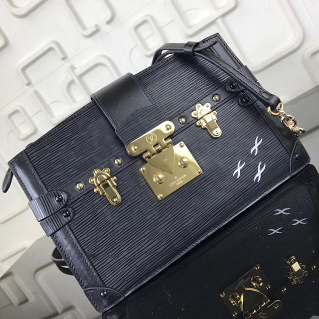 Сумка Louis Vuitton Epi Leather Trunk Clutch M53052 "Black" фото № 5