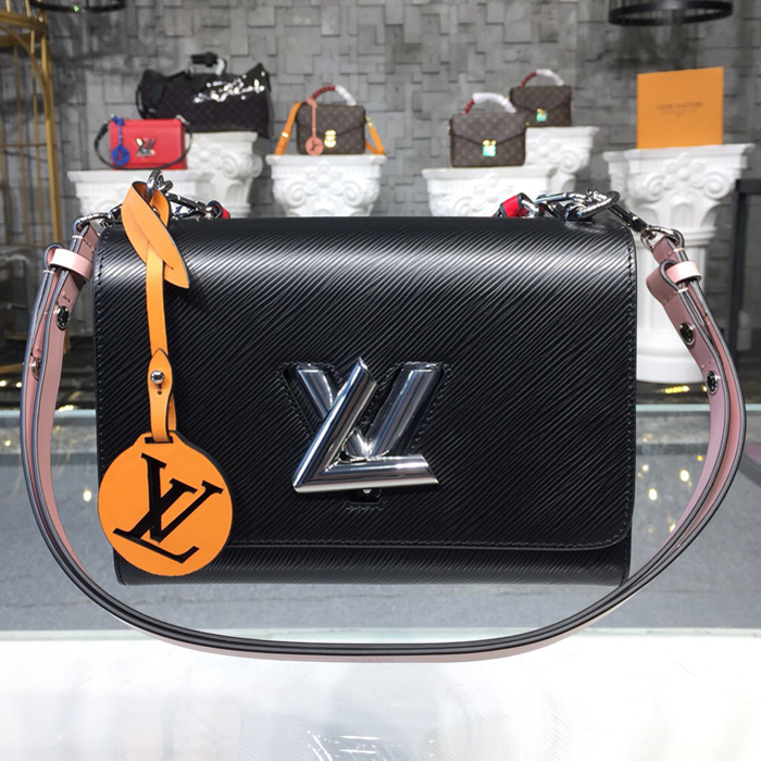 Сумка Louis Vuitton Twist MM M52503 Epi Leather "Black" фото № 10