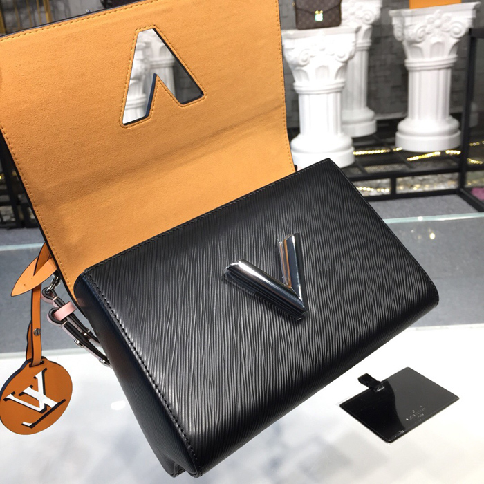 Сумка Louis Vuitton Twist MM M52503 Epi Leather "Black" фото № 8