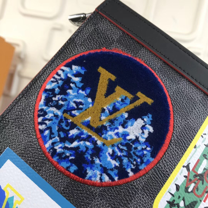 Клатч Louis Vuitton Pochette Voyage N60134 Damier Graphite Canvas "Graphite" фото № 8