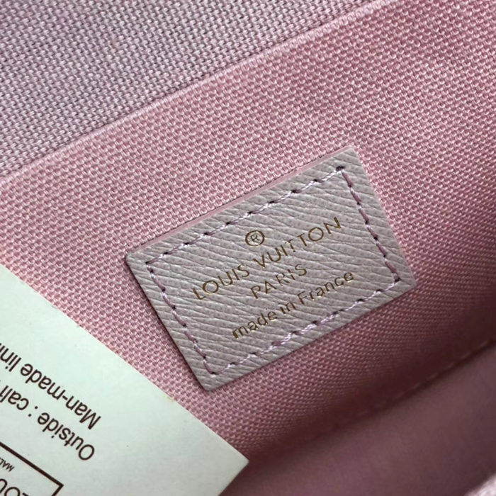 Клатч Louis Vuitton Pochette Felicie N60235 Damier Azur Canvas "White" фото № 10