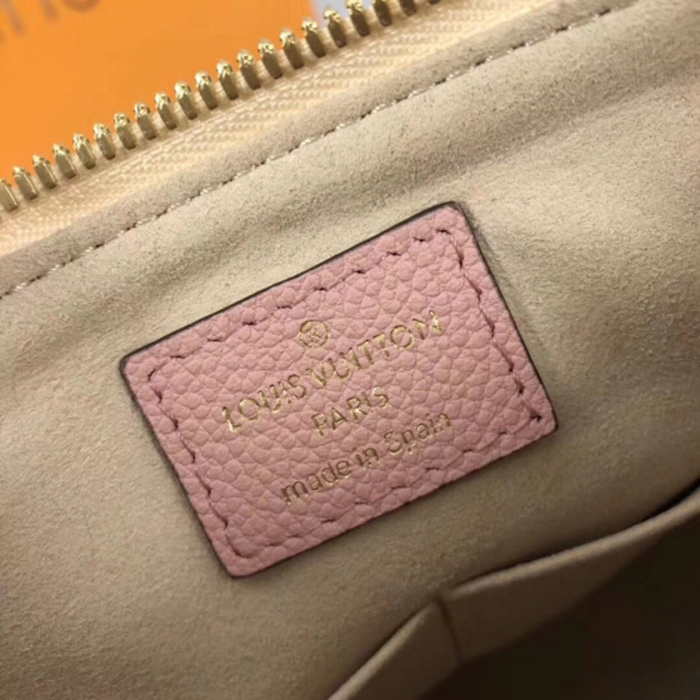 Сумка Louis Vuitton V Tote BB M44455 Monogram Empreinte Leather Rose Creme "Beige" фото № 10