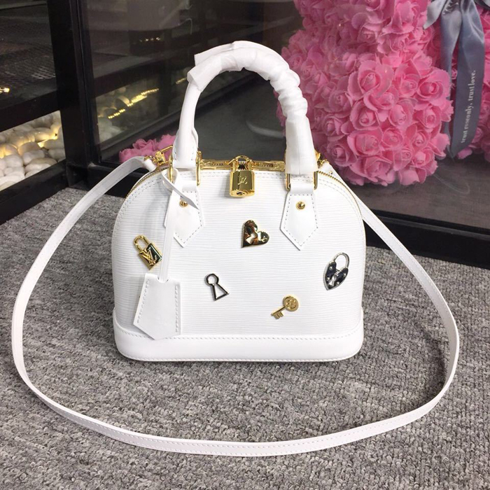 Сумка Louis Vuitton Alma BB M52885 Epi Leather "White" фото № 2