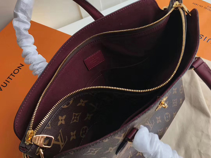 Сумка Louis Vuitton Flower Zipped Tote MM M44348 Monogram Canvas Bordeaux Red "Brown" фото № 9