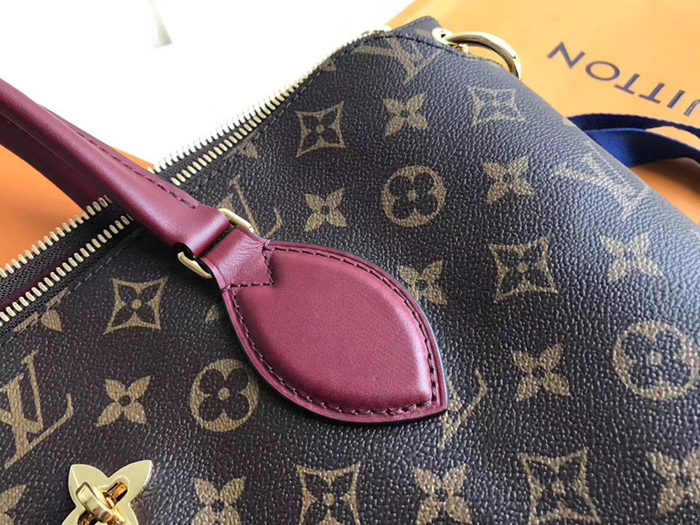 Сумка Louis Vuitton Flower Zipped Tote MM M44348 Monogram Canvas Bordeaux Red "Brown" фото № 8