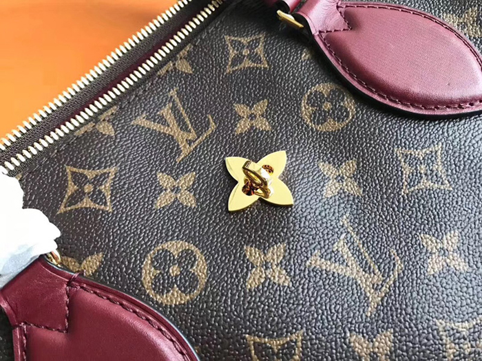 Сумка Louis Vuitton Flower Zipped Tote MM M44348 Monogram Canvas Bordeaux Red "Brown" фото № 7