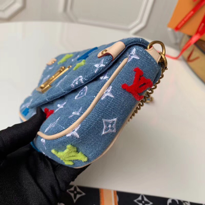 Кошелек Louis Vuitton New Wave Chain Pochette M67531 "Denim Blue" фото № 3