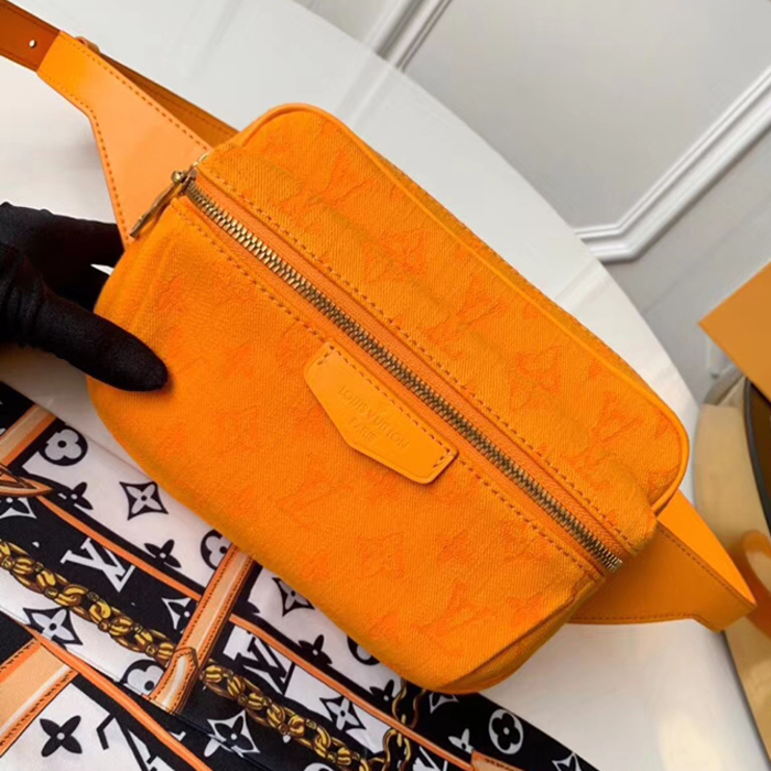Сумка Louis Vuitton Outdoor Bumbag M44623 Monogram Denim Ocher "Orange" фото № 2