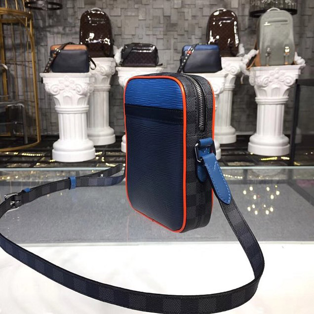 Сумка Louis Vuitton Epi Patchwork Danube Slim City Bag M51460 2018 "Navy Blue" фото № 3