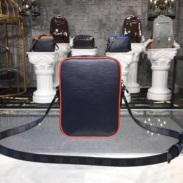 Сумка Louis Vuitton Epi Patchwork Danube Slim City Bag M51460 2018 "Navy Blue" фото № 4