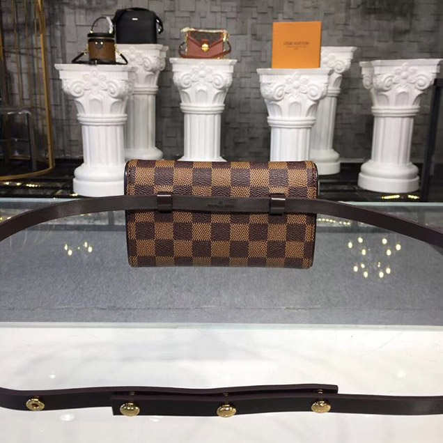 Сумка Louis Vuitton Damier Ebene Canvas Bumbag N51856 2017 "Brown" фото № 3