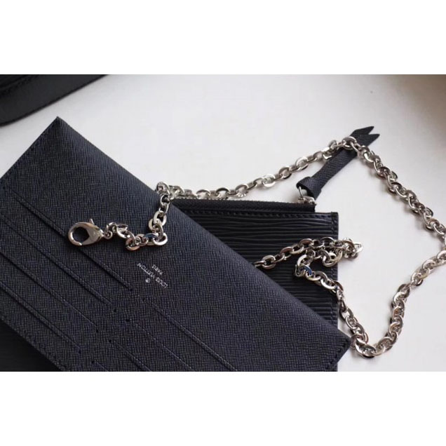Клатч Louis Vuitton Pochette Felicie M62648 Epi Leather 2018 "Black" фото № 6