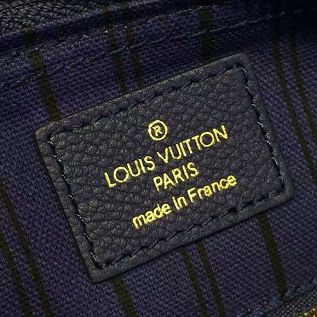 Сумка Louis Vuitton M40792 Speedy 25 Tote Bag Monogram Empreinte Leather "Navy Blue" фото № 10