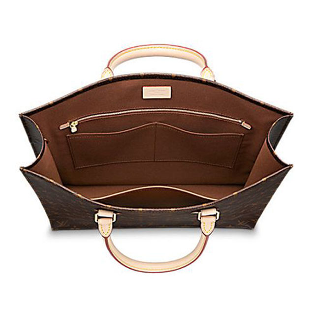 Сумка Louis Vuitton M40805 Sac Plat NM Tote Bag Monogram Canvas "Brown" фото № 2