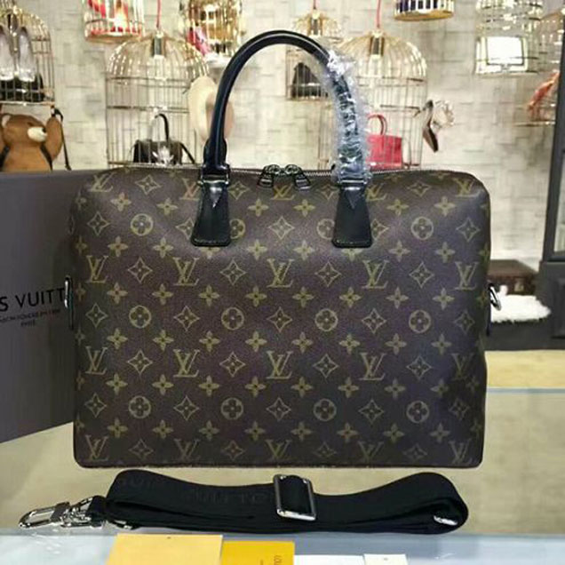 Портфель Louis Vuitton M40868 Porte Documents Jour Briefcase Monogram Canvas "Brown" фото № 2