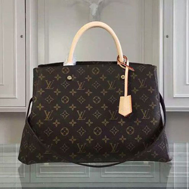 Сумка Louis Vuitton M41067 Montaigne GM Tote Bag Monogram Canvas "Brown" фото № 2