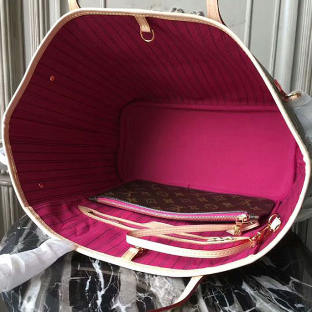 Сумка Louis Vuitton M41178 Neverfull MM Shoulder Bag Monogram Canvas "Brown" фото № 8