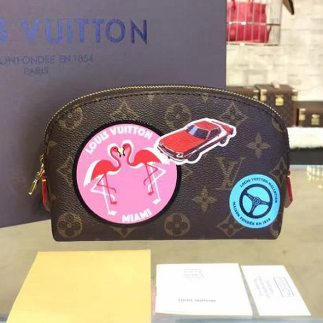 Косметичка Louis Vuitton M41439 Cosmetic Pouch Monogram Canvas "Brown" фото № 2