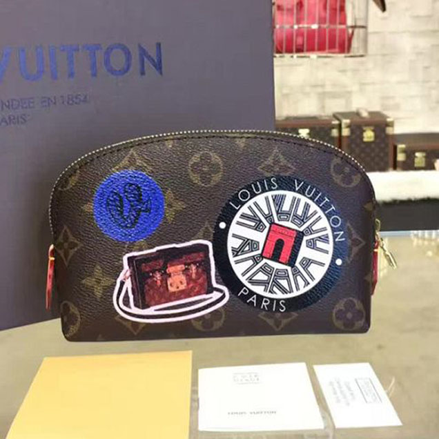 Косметичка Louis Vuitton M41439 Cosmetic Pouch Monogram Canvas "Brown" фото № 3