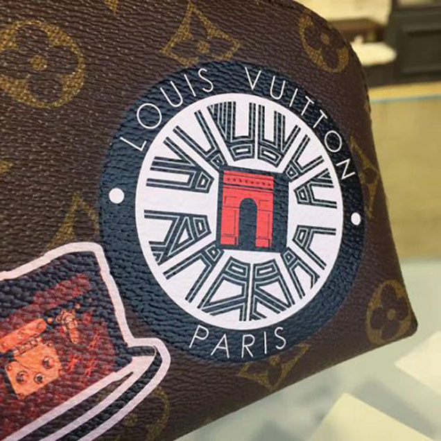 Косметичка Louis Vuitton M41439 Cosmetic Pouch Monogram Canvas "Brown" фото № 9