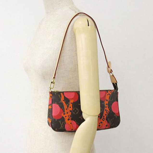 Сумка Louis Vuitton M41604 Pochette Accessoires Ramages Monogram Canvas "Brown" фото № 8