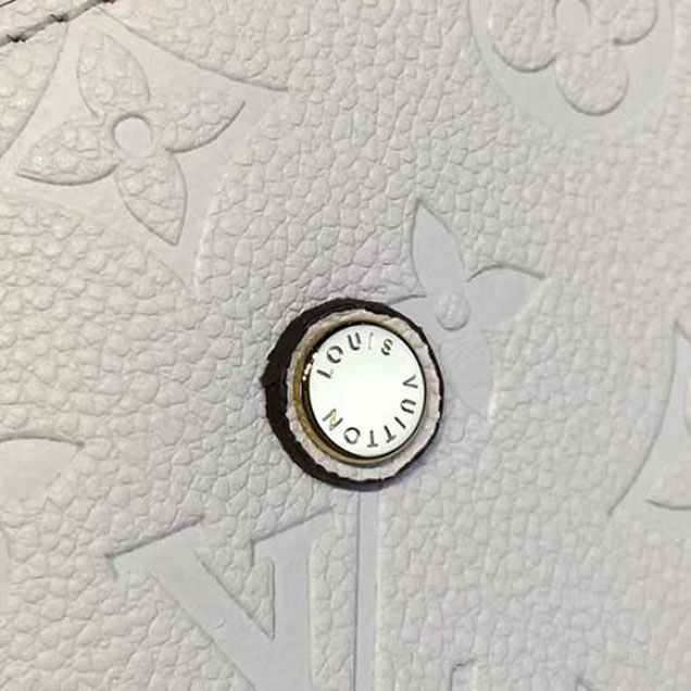 Сумка Louis Vuitton M41698 Montaigne MM Tote Bag Monogram Empreinte Leather "White" фото № 8