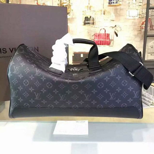 Сумка Louis Vuitton M43038 Keepall Voyager Duffel Bag Monogram Eclipse Canvas "Black" фото № 3