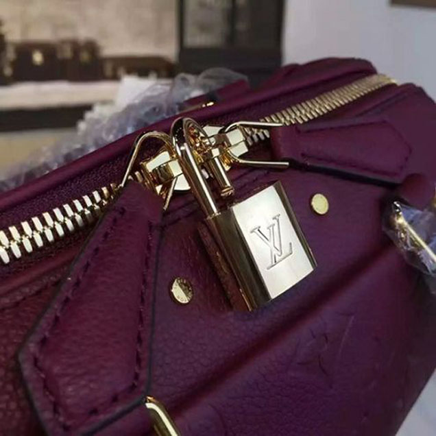 Сумка Louis Vuitton M43500 Speedy Bandouliere 20 Tote Bag Monogram Empreinte Leather "Purple" фото № 5