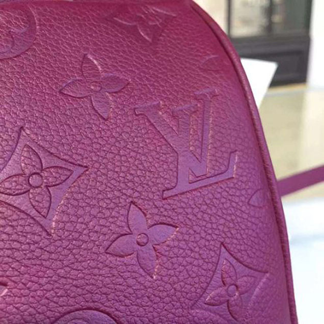 Сумка Louis Vuitton M43500 Speedy Bandouliere 20 Tote Bag Monogram Empreinte Leather "Purple" фото № 7