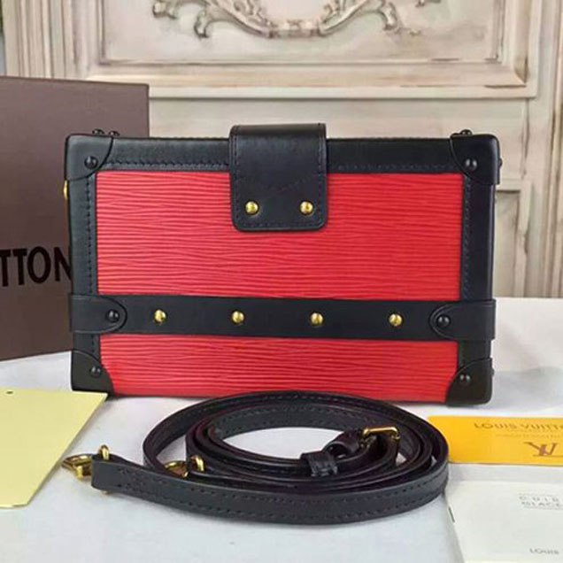 Сумка Louis Vuitton M50013 Petite Malle Crossbody Bag Epi Leather "Red" фото № 3