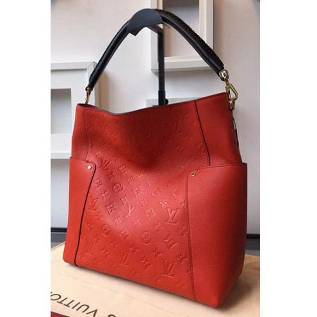 Сумка Louis Vuitton M50074 Bagatelle Hobo Bag Monogram Empreinte Leather "Orange" фото № 2