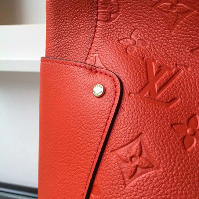 Сумка Louis Vuitton M50074 Bagatelle Hobo Bag Monogram Empreinte Leather "Orange" фото № 6