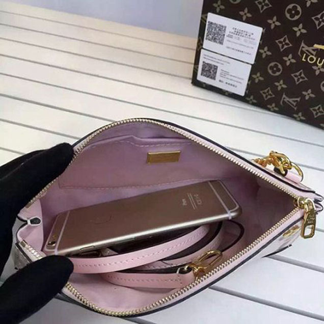 Сумка Louis Vuitton M50410 Santa Monica Clutch Crossbody Bag Monogram Vernis "Pink" фото № 10