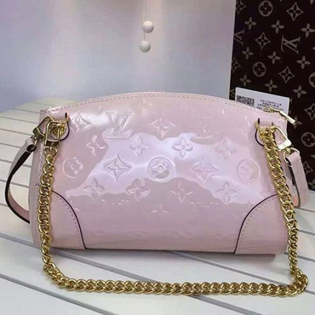 Сумка Louis Vuitton M50410 Santa Monica Clutch Crossbody Bag Monogram Vernis "Pink" фото № 4