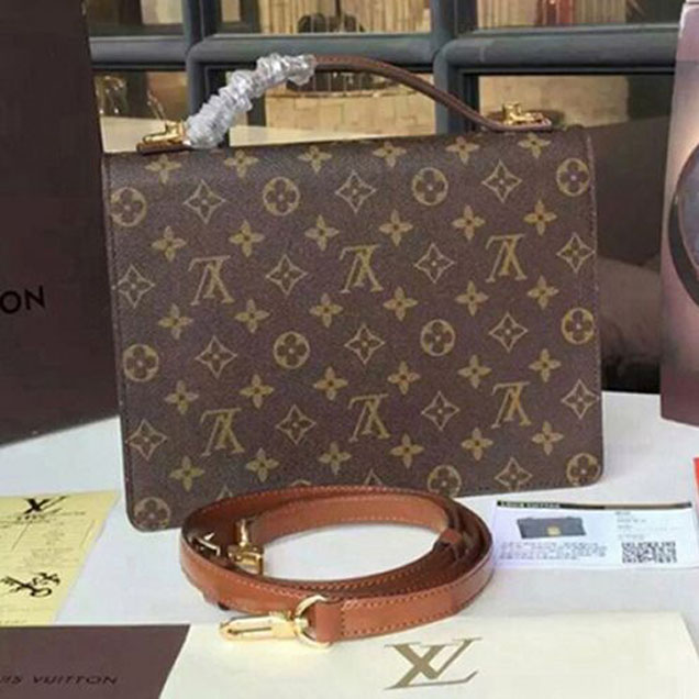 Сумка Louis Vuitton M51185 Monceau Crossbody Bag Monogram Canvas "Brown" фото № 4