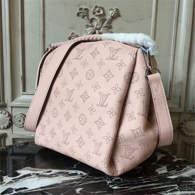 Сумка Louis Vuitton M51219 Babylone Chain BB Hobo Bag Mahina Leather "Pink" фото № 3