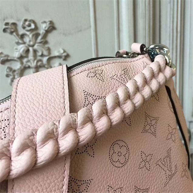 Сумка Louis Vuitton M51219 Babylone Chain BB Hobo Bag Mahina Leather "Pink" фото № 6