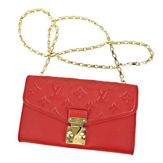 Сумка Louis Vuitton M60640 Pochette Saint-Germain Crossbody Bag Monogram Empreinte Leather "Red" фото № 2