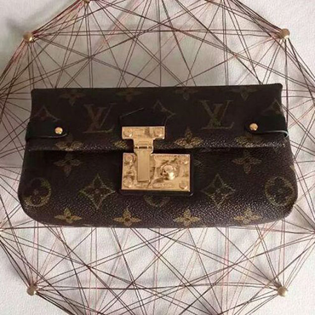 Сумка Louis Vuitton M61502 Triangle Chain Wallet Monogram Canvas "Brown" фото № 4