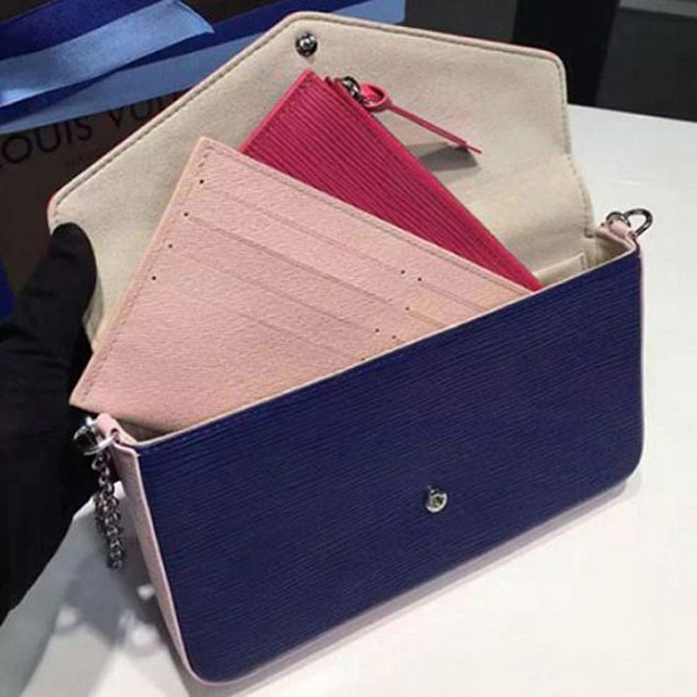 Клатч Louis Vuitton M61754 Pochette Felicie Crossbody Bag Epi Leather "Yellow" фото № 9