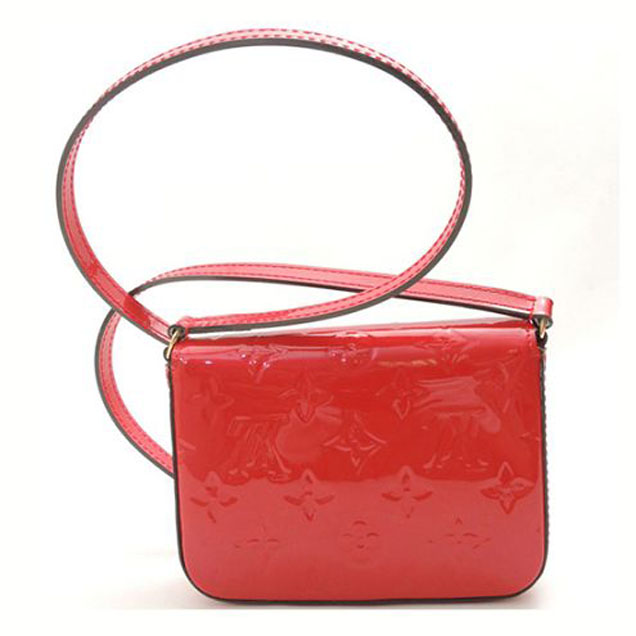 Сумка Louis Vuitton M90282 Mini Sac Lucie Crossbody Bag Monogram Vernis "Red" фото № 3