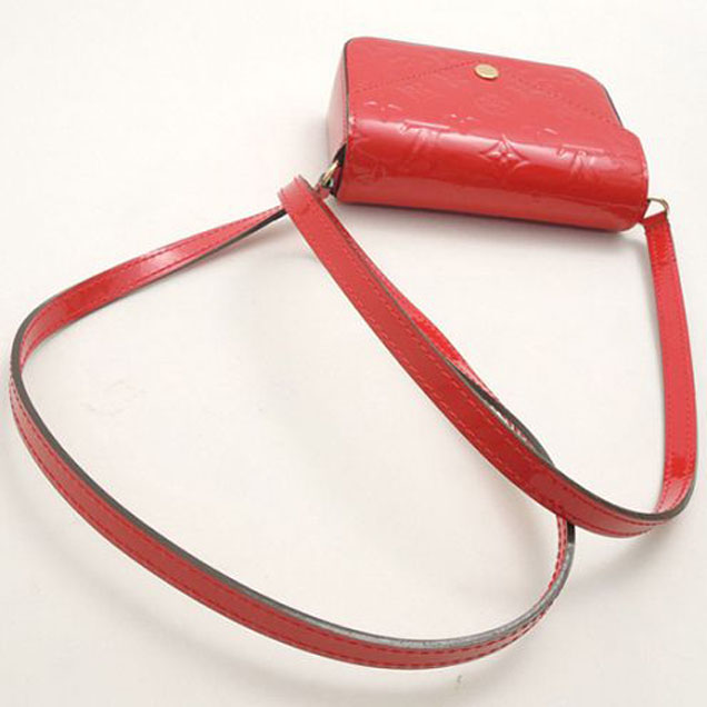 Сумка Louis Vuitton M90282 Mini Sac Lucie Crossbody Bag Monogram Vernis "Red" фото № 4