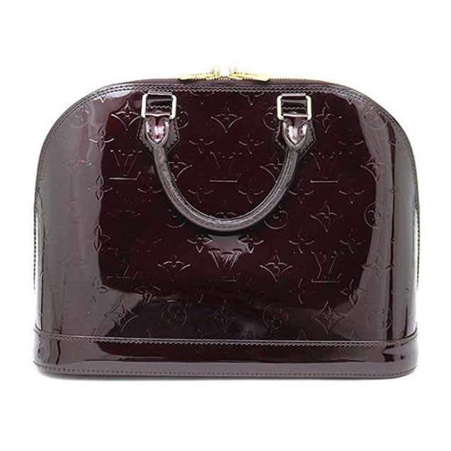 Сумка Louis Vuitton M91611 Alma PM Tote Bag Monogram Vernis "Chocolate" фото № 2