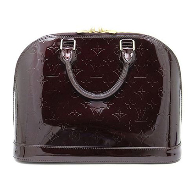 Сумка Louis Vuitton M91611 Alma PM Tote Bag Monogram Vernis "Chocolate" фото № 3