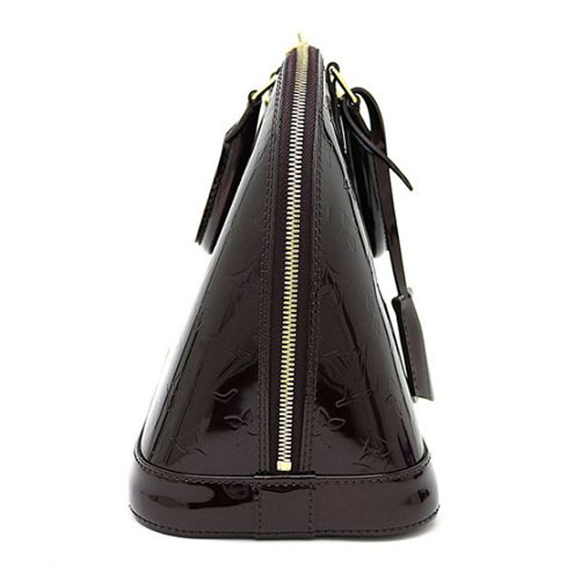 Сумка Louis Vuitton M91611 Alma PM Tote Bag Monogram Vernis "Chocolate" фото № 4