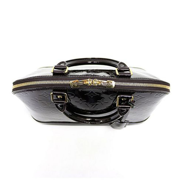 Сумка Louis Vuitton M91611 Alma PM Tote Bag Monogram Vernis "Chocolate" фото № 6