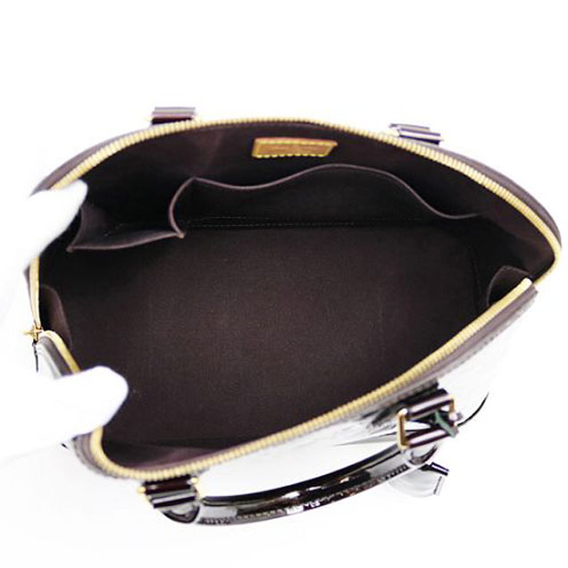 Сумка Louis Vuitton M91611 Alma PM Tote Bag Monogram Vernis "Chocolate" фото № 8